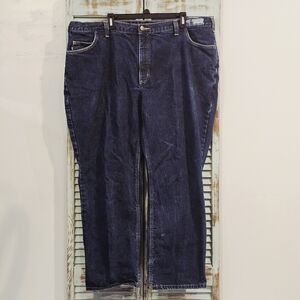 CARHARTT FR Mens Jeans Size 44x30 Dark Wash Flame Resistant 280-83 Work Denim